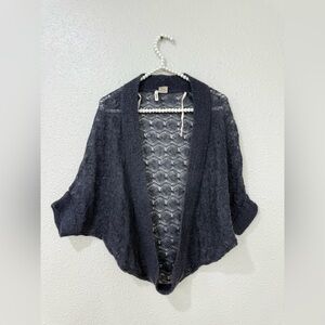 Covet Wool Cardigan Poncho Bolero  Size S-M